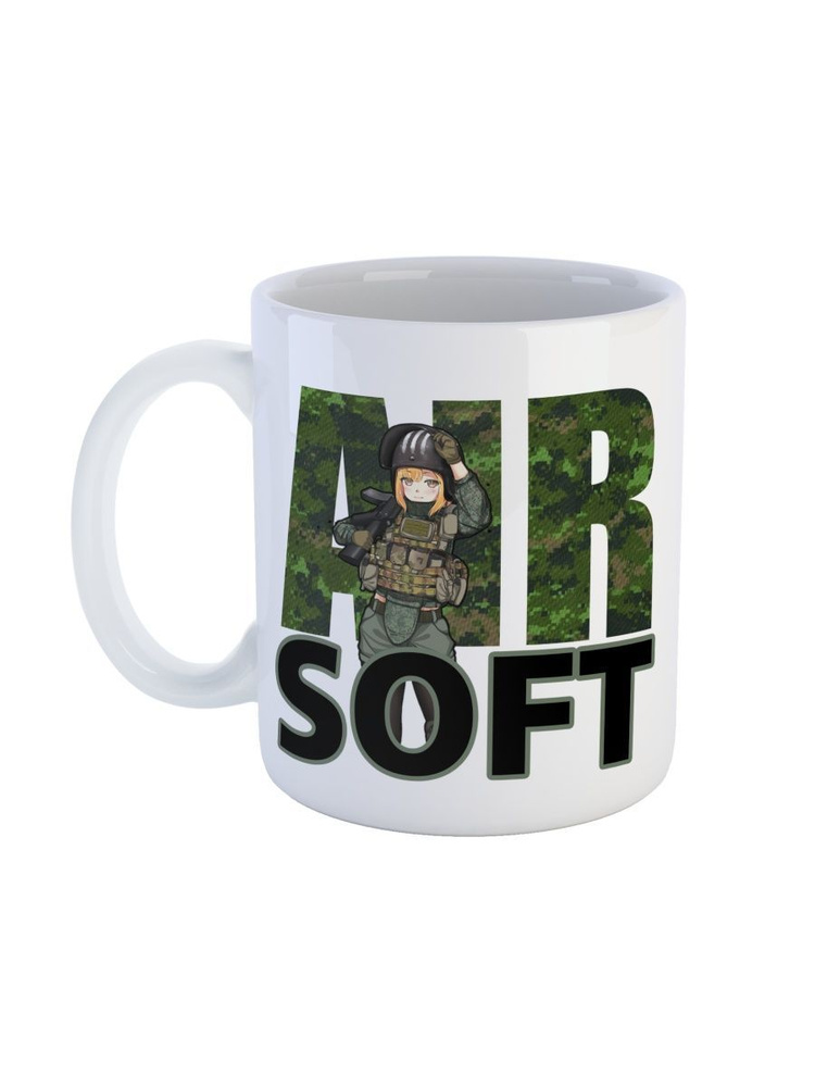 Кружка СувенирShop "Аниме тянки в военной форме Тарков (Escape from ...