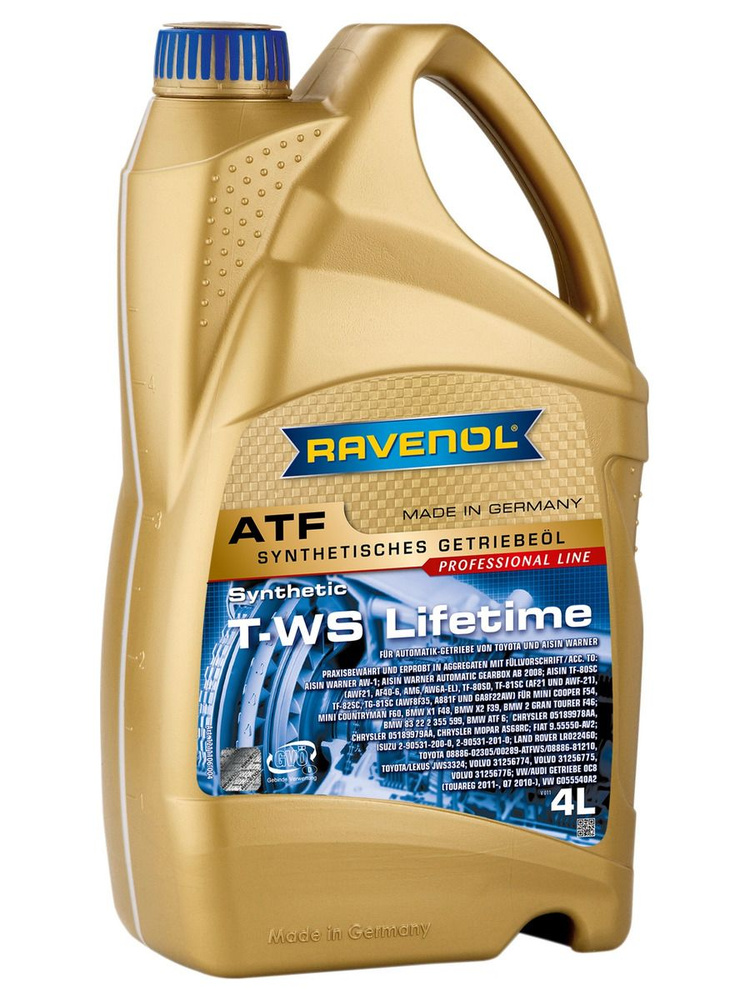 Масло АКПП RAVENOL ATF T-WS Lifetime Fluid, 4 литра #1