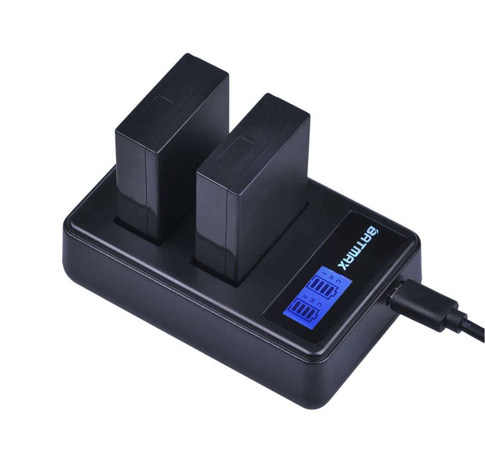 Аккумулятор 2шт и зарядное устройство BATMAX для Canon LP-E17 1040 мАч ...