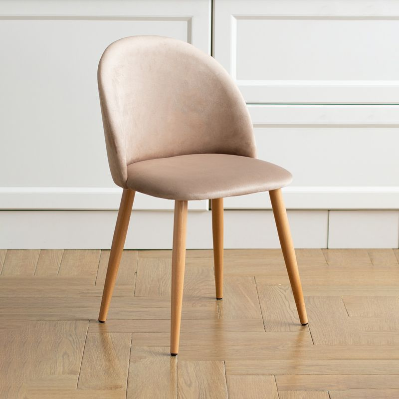 Стул Гринвич бежевый велюр кухонный мягкий со спинкой для дома, для ...