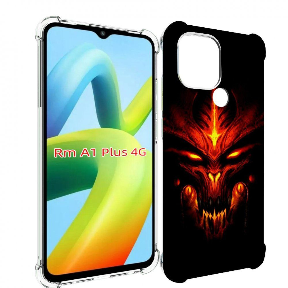 Чехол-бампер MyPads для Xiaomi Redmi A1 Plus + с рисунком diablo-3-диабло,  противоударный, силиконовый, с выступами и усиленными углами для защиты  камеры - купить с доставкой по выгодным ценам в интернет-магазине OZON  (823679858)