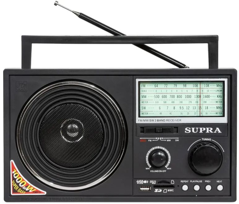 Радиоприемник Supra ST-25U, черный #1