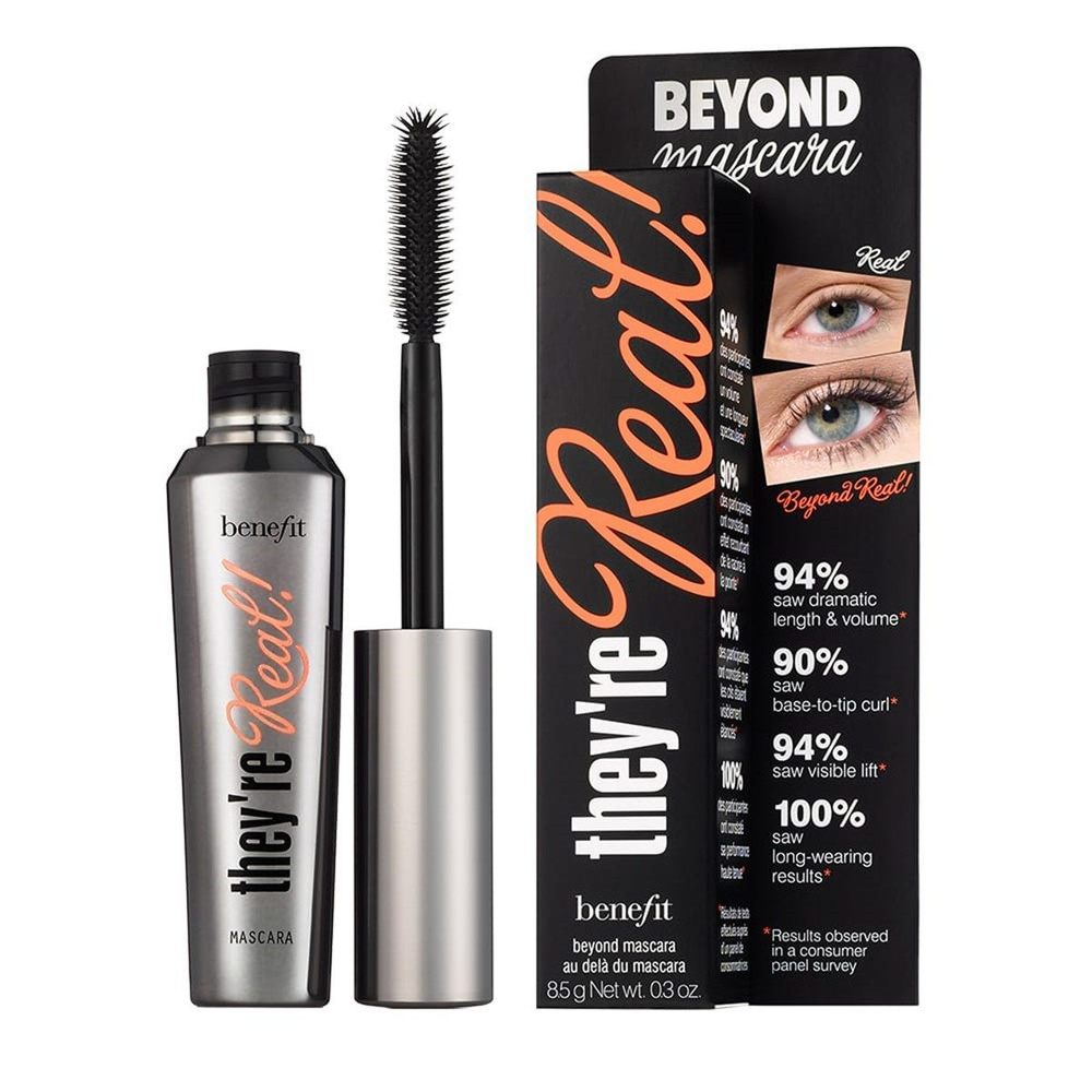 BENEFIT They're Real! Тушь для ресниц удлиняющая и придающая густоту Черная, 8.5г  #1