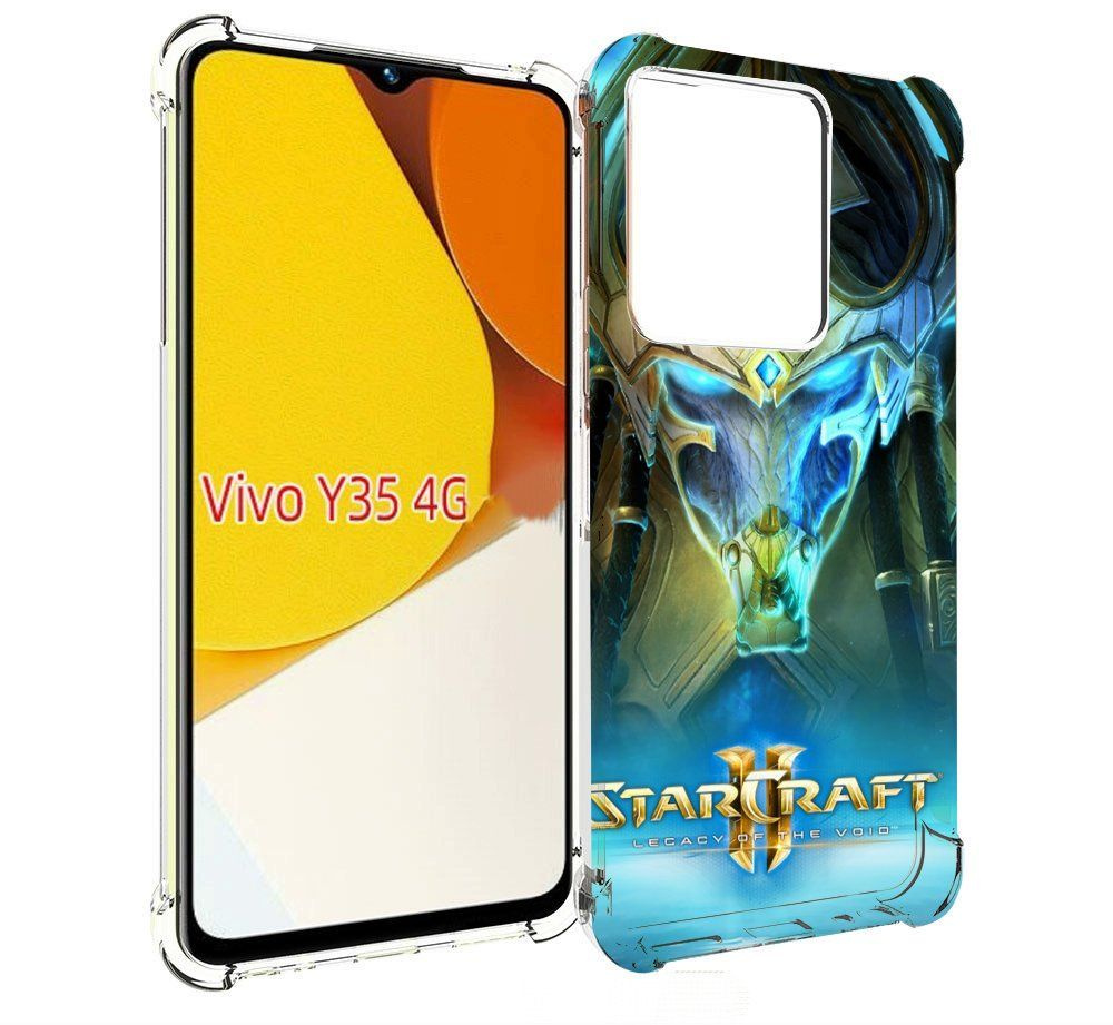 Чехол-бампер MyPads для Vivo Y35 4G 2022 / Vivo Y22 с рисунком StarCraft II  Legacy of the Void, противоударный, силиконовый, с выступами и усиленными  углами для защиты камеры - купить с доставкой