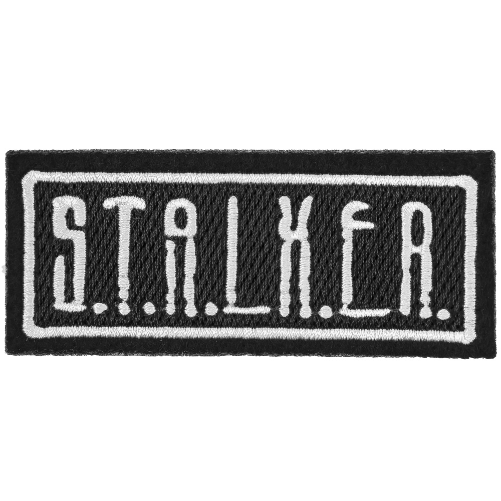 Нашивка, шеврон, патч (patch) Табличка Stalker Сталкер, размер 9*3,7 см, 1  шт. - купить с доставкой по выгодным ценам в интернет-магазине OZON  (272869098)