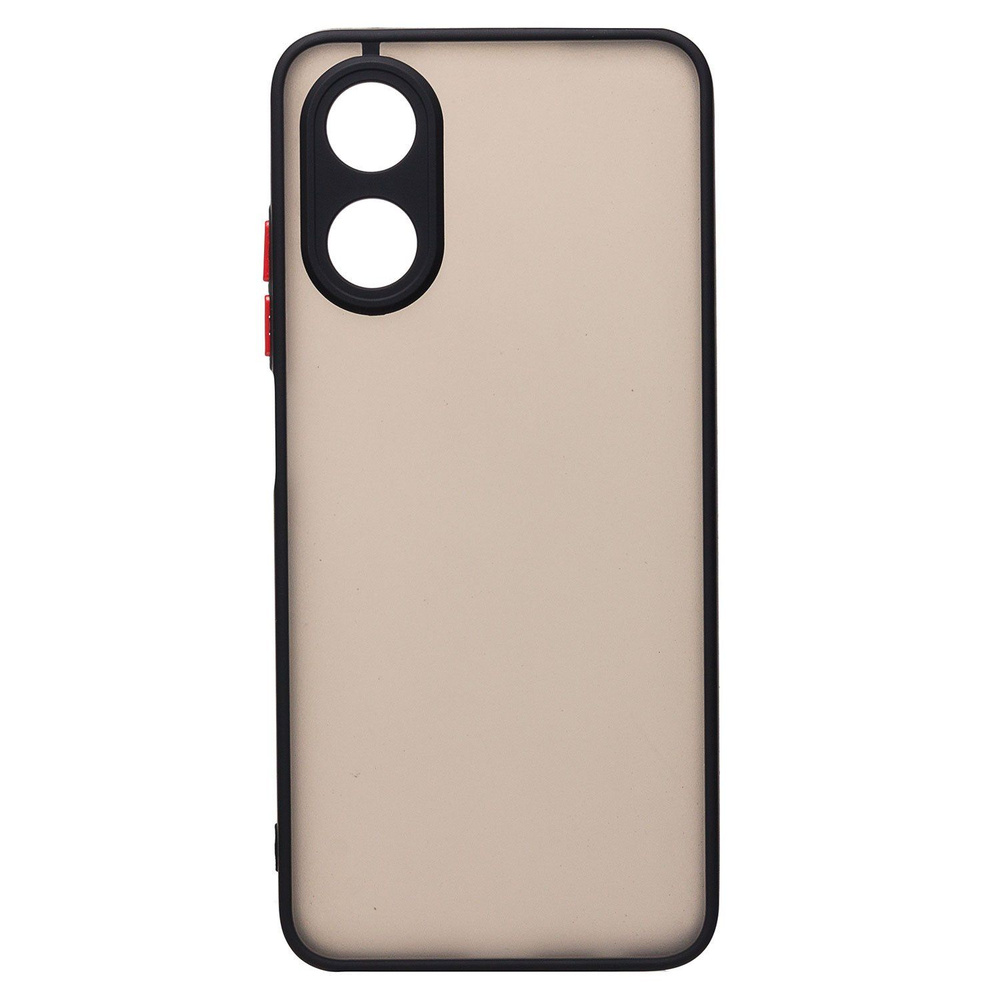 Чехол для Oppo A17 (CPH2477), A17k (CPH2471) пластиковый с окантовкой <черный> #1