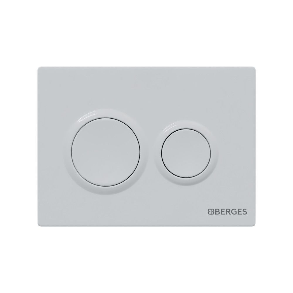 Кнопка смыва BERGES для инсталляции NOVUM O1, белая - купить ...