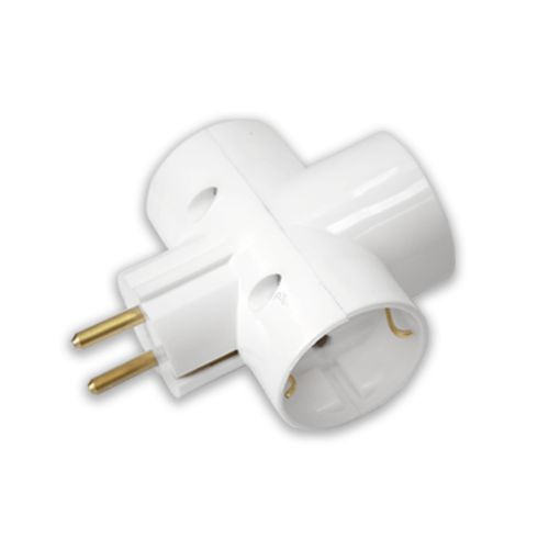 Тройник 16А 250В белый Bylectrica #1