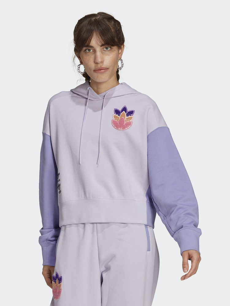 Adidas women's store originals cropped hoodie