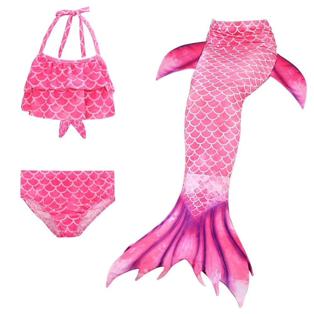 Моноласта хвост русалки для девочки, бикини для девочки,GB,4в1 купить ...
