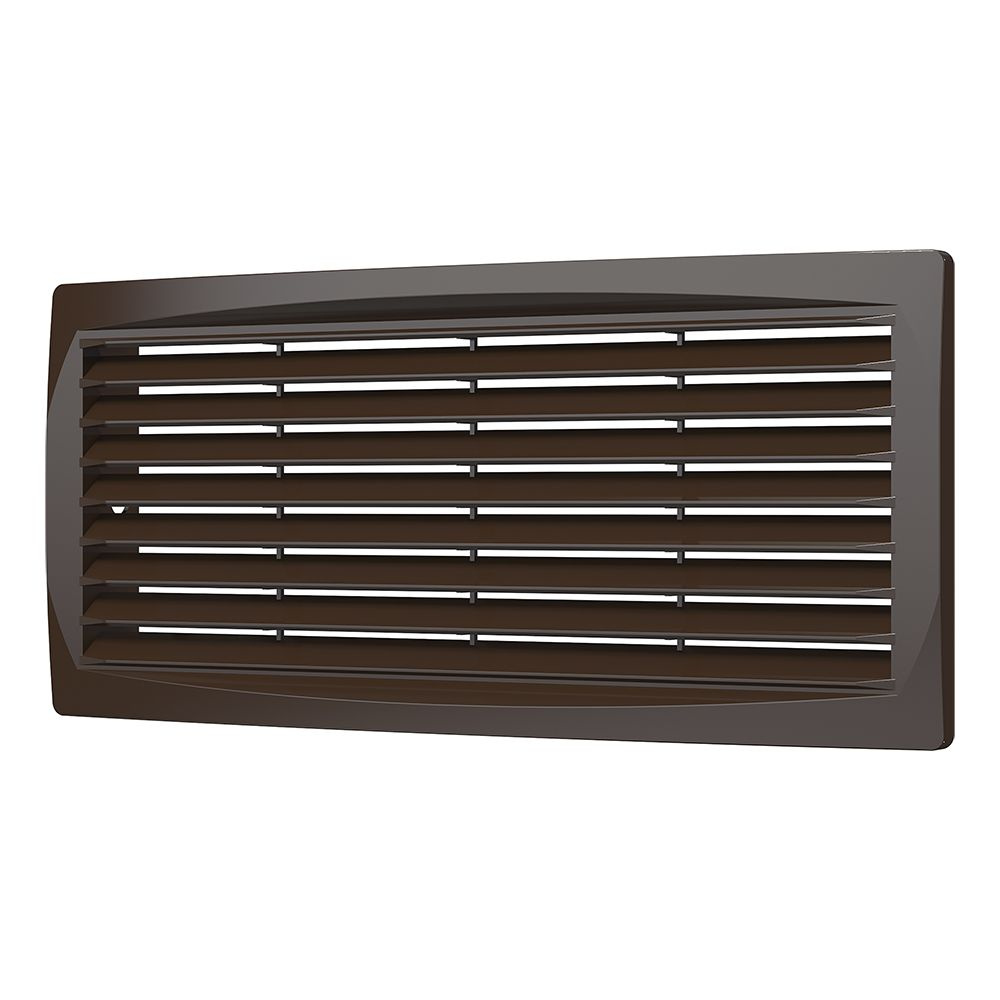 Вентиляционная решетка 300х135 мм дверная коричневая, 1 шт. в заказе  #1