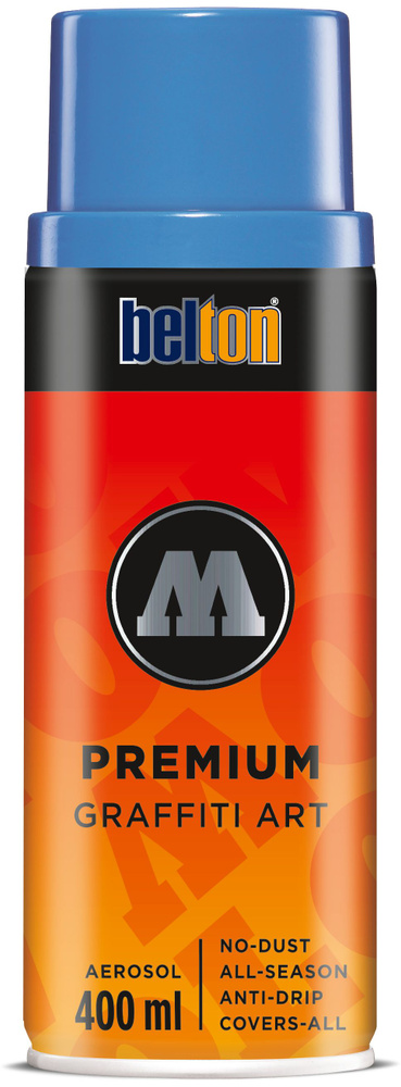 Аэрозольная краска для граффити и дизайна Molotow Belton PREMIUM #095 / 327213 tulip blue light  #1