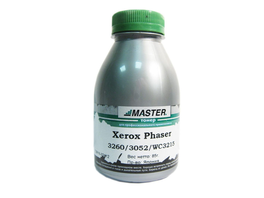 Тонер Xerox Phaser 3260 3052 3330 WC 3215 3225 3335 B205 B210 B215, MASTER, Tomoegawa, 85г банка, 3К #1