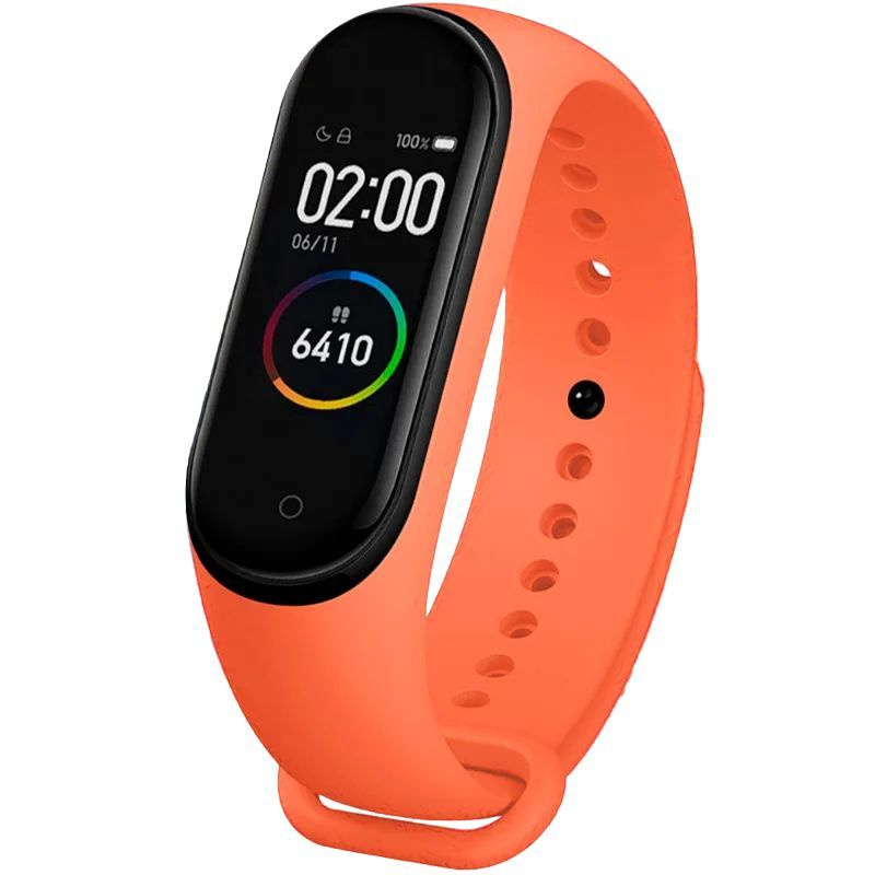 Ремешок для фитнес-браслета Xiaomi Mi Band 3/4 / Оранжевый - купить с ...