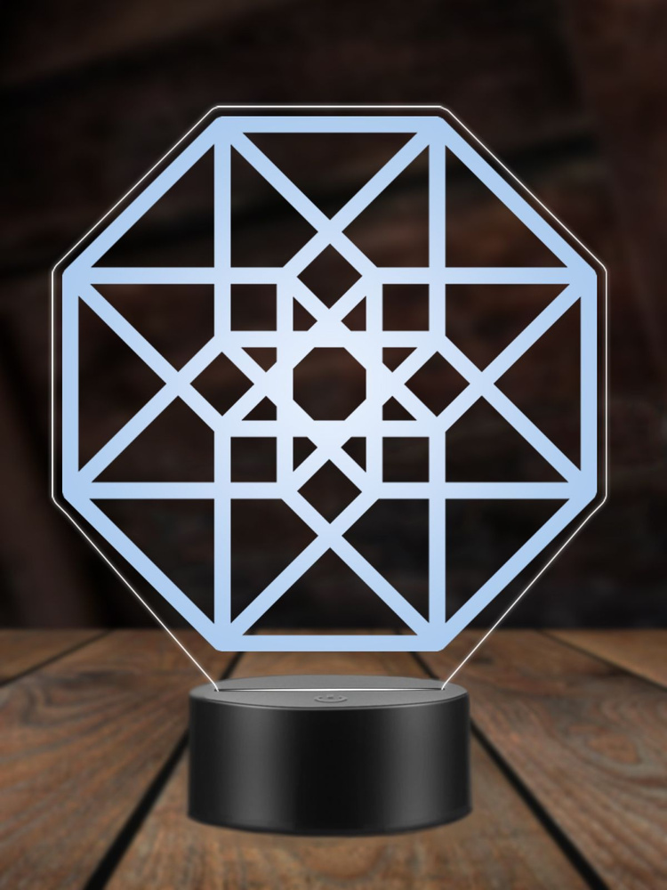 Купить Ночник Гиперкуб, ночная лампа, 3Д светильник, тессеракт, От ...
