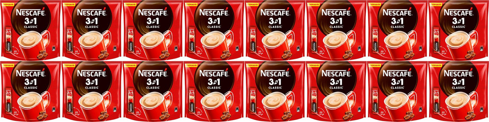 Кофейный напиток Nescafe Классический 3 в 1 растворимый 14,5 г х 20 шт, комплект: 16 упаковок по 300 #1