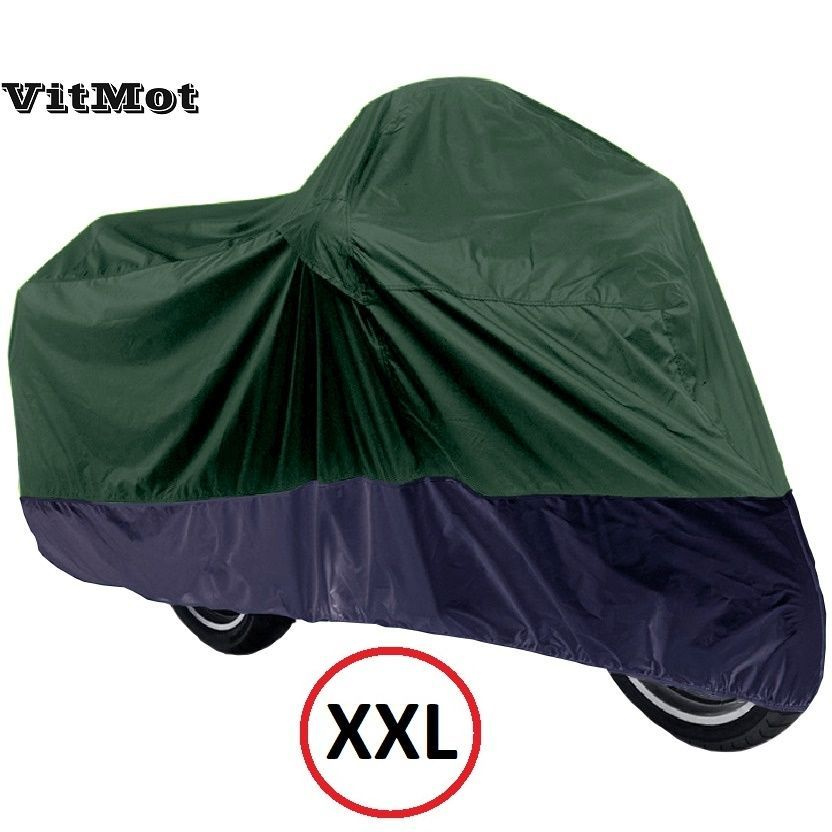 Чехол-тент для мотоцикла, Моточехол из плотной грязе-водо-защитной ткани VitMot, "размер XXL" производства #1