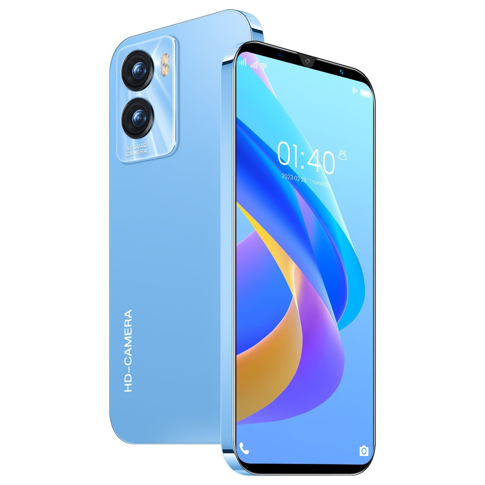 Realme смартфон Note 50 3/64 ГБ, синий. Смартфон r570e.