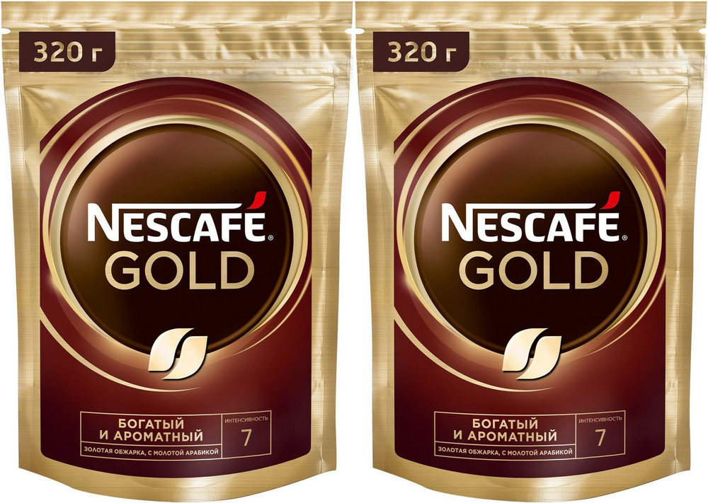 Кофе Nescafe Gold растворимый сублимированный с добавлением ...