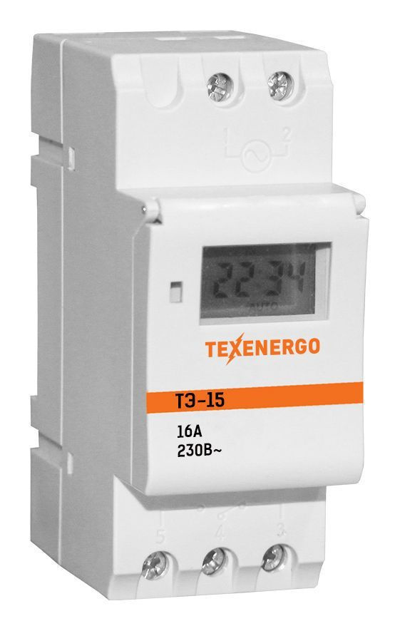 Реле времени (Таймер электронный) на DIN рейку ТЭ15 - купить по ...