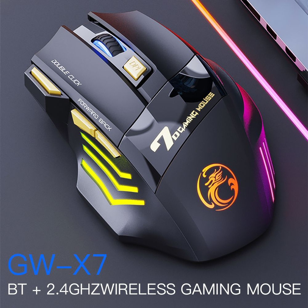Игровая мышь беспроводная IMICE Wireless Gaming Mouse, черный - купить ...