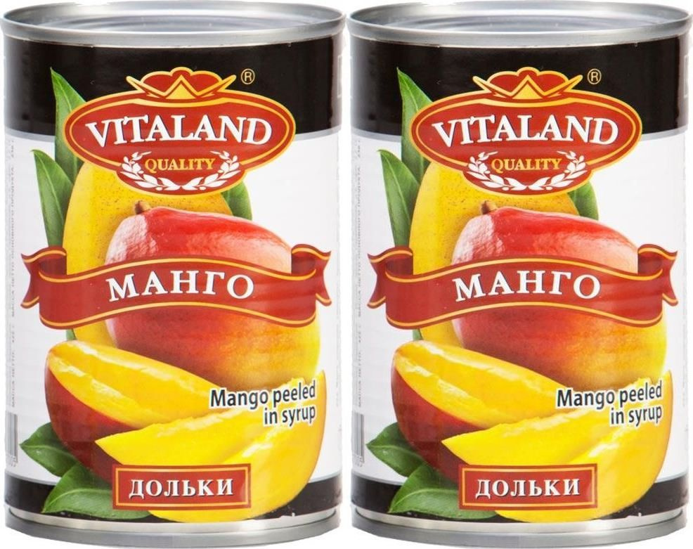 Манго Vitaland дольки в сиропе, комплект: 2 упаковки по 425 г #1