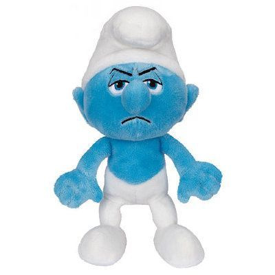 Плюшевая игрушка Смурфик Ворчун 'Груч', 19 см, The Smurfs (Смурфики ...