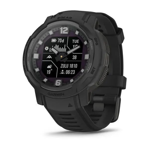 Смарт-часы (умные часы) Garmin Instinct Crossover Solar Tactical Edition чёрный  #1