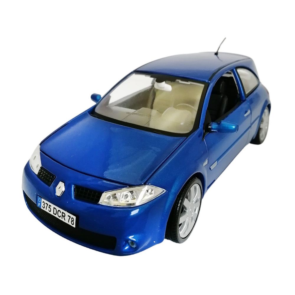 Renault Megane Sport 1:18 коллекционная металлическая модель автомобиля  Bburago 18-11007 blue - купить с доставкой по выгодным ценам в  интернет-магазине OZON (930909306)