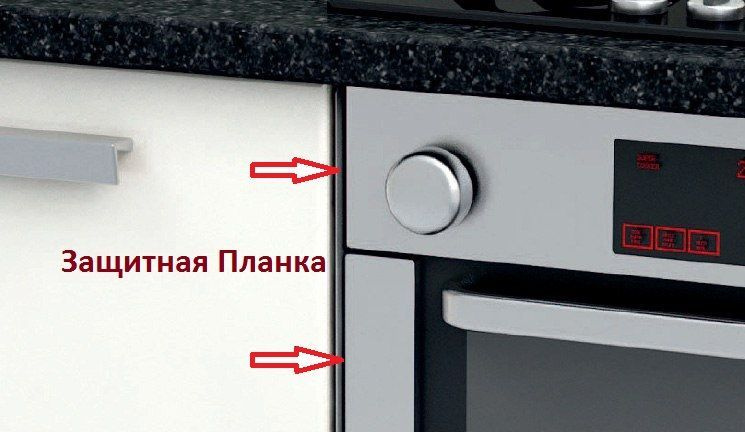 Термозащитный профиль для духовки/духового шкафа, для зашиты от перегрева, серая, GTV (2 шт)  #1