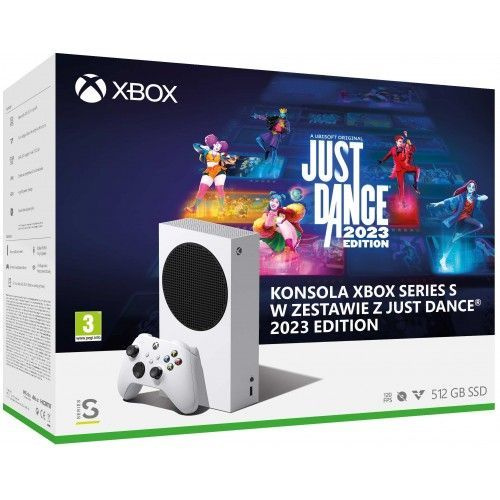 Игровая приставка Microsoft Xbox Series S 512 ГБ SSD, белый/черный
