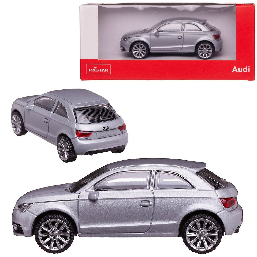 Машина металлическая 1:43 scale Audi A1, цвет серебрянный - купить с  доставкой по выгодным ценам в интернет-магазине OZON (978286165)