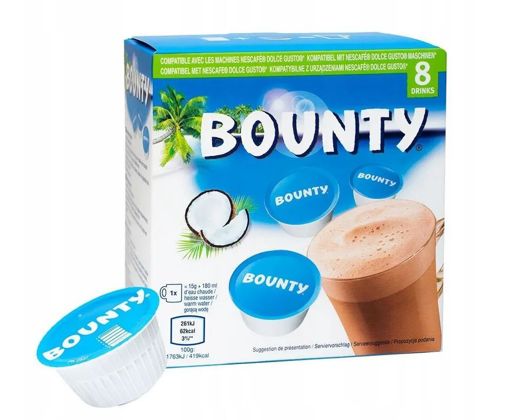 Горячий шоколад Bounty (Баунти) Капсула Dolche Gusto 17гр*8 (Нидерланды)  #1
