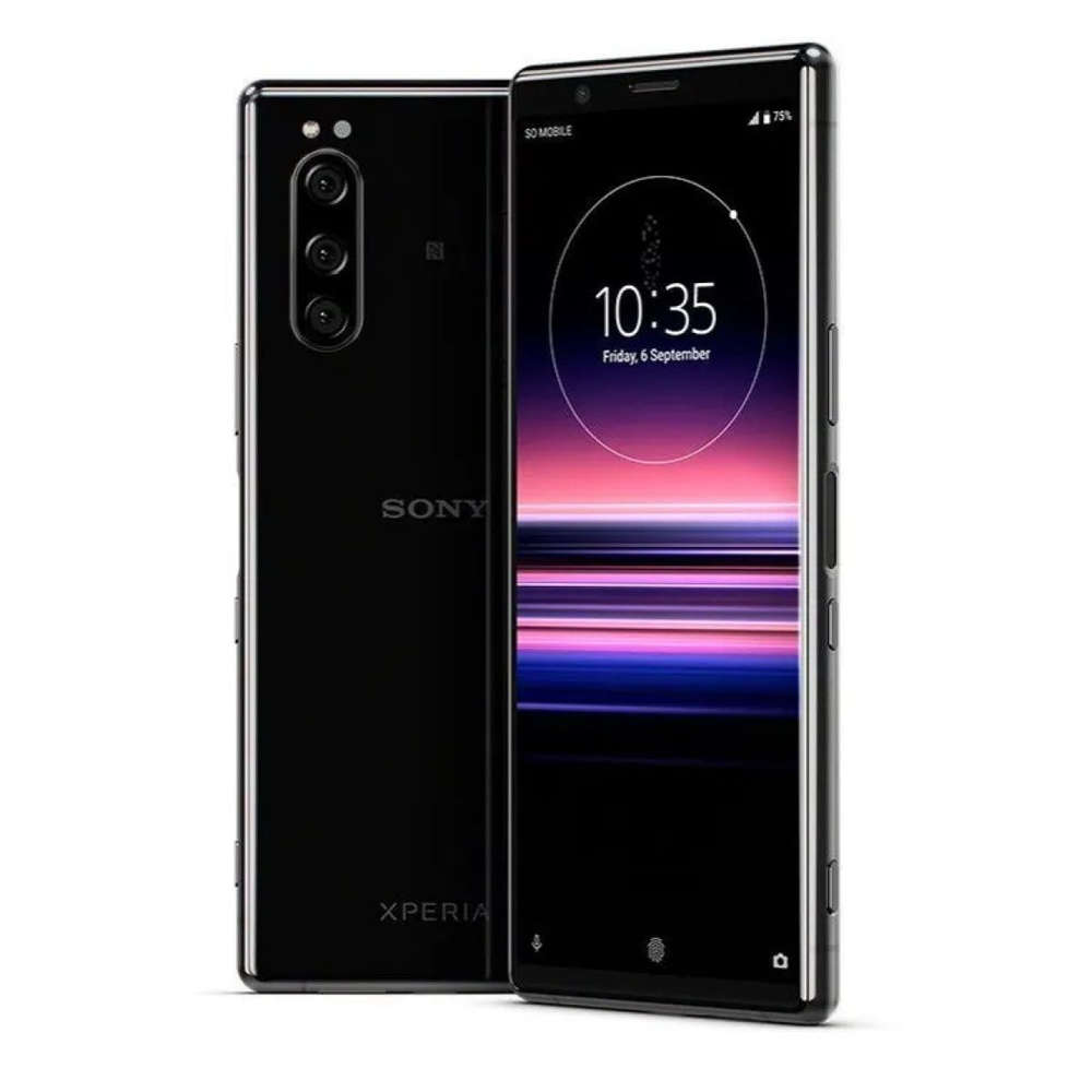 Sony Смартфон Xperia 5/Русский/NFC/Google Play/ Qualcomm Snapdragon855  Global 6/64 ГБ, черный