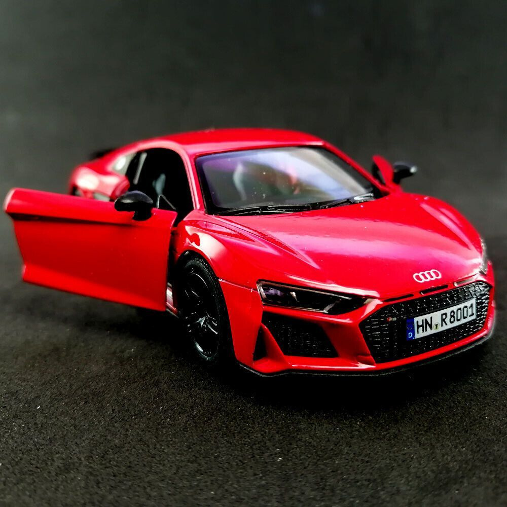 Металлическая машинка Ауди Р8 Audi R8 Coupe 2020 Kinsmart 1:38 5422DKT,  инерционная, цвет Красный - купить с доставкой по выгодным ценам в  интернет-магазине OZON (539613015)