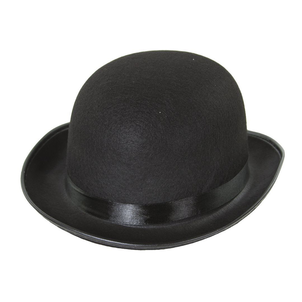 Шляпа карнавальная Котелок, цвет черный, размер 57 #1