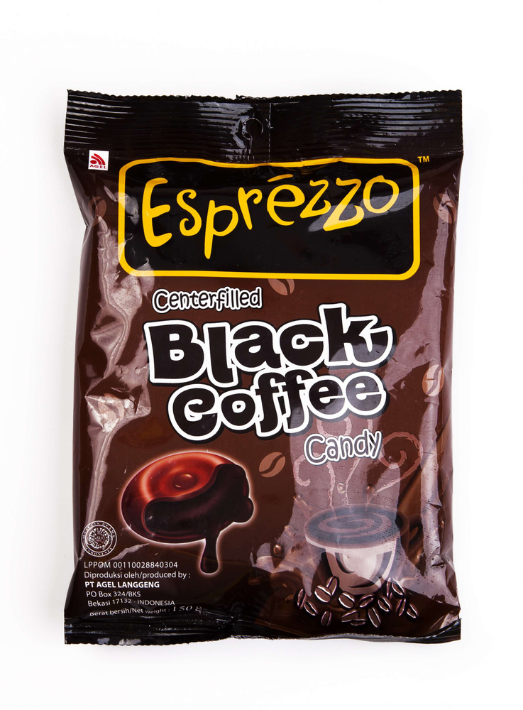 Леденцы эспрессо черный кофе Esprezzo Black Coffee Candy 150гр/Индонезия  #1