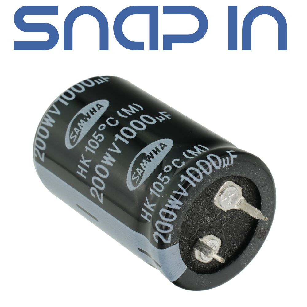 1000мкФ 200В / 25x40мм / Конденсатор электролитический (2шт) - купить с ...