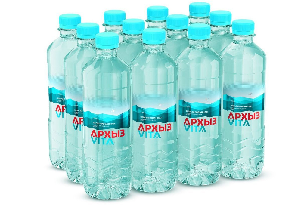 Вода минеральная питьевая Архыз VITA 0,5 л х 12 бутылок, б/г пэт  #1