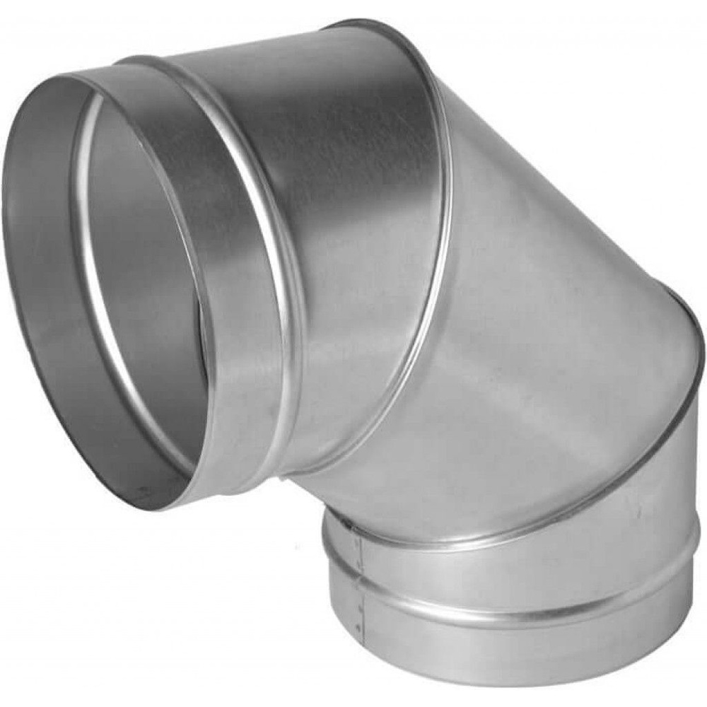 Отвод (угол/ колено) 90 градусов для круглого воздуховода D200 мм оцинкованная сталь (3-х сегментный) #1