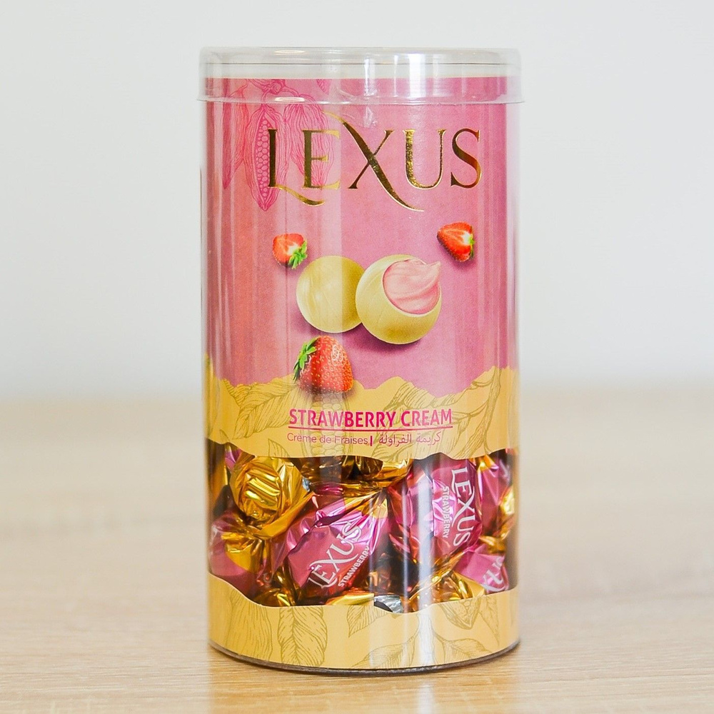 Набор шоколадных конфет Lexus из молочного шоколада с клубничным кремом ...