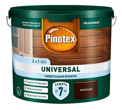 Универсальная пропитка 2 в 1 PINOTEX Universal Палисандр 2,5 л #1