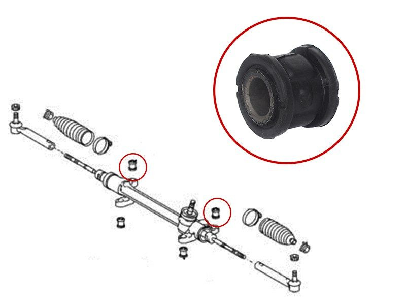 Сайлентблок рулевой рейки Nissan AD 99-08 / Almera 00-06