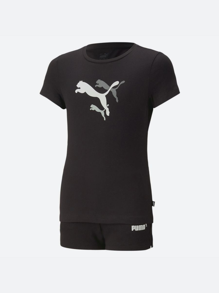 Костюм спортивный PUMA Graphic Tee & Shorts Set Уцененный товар #1