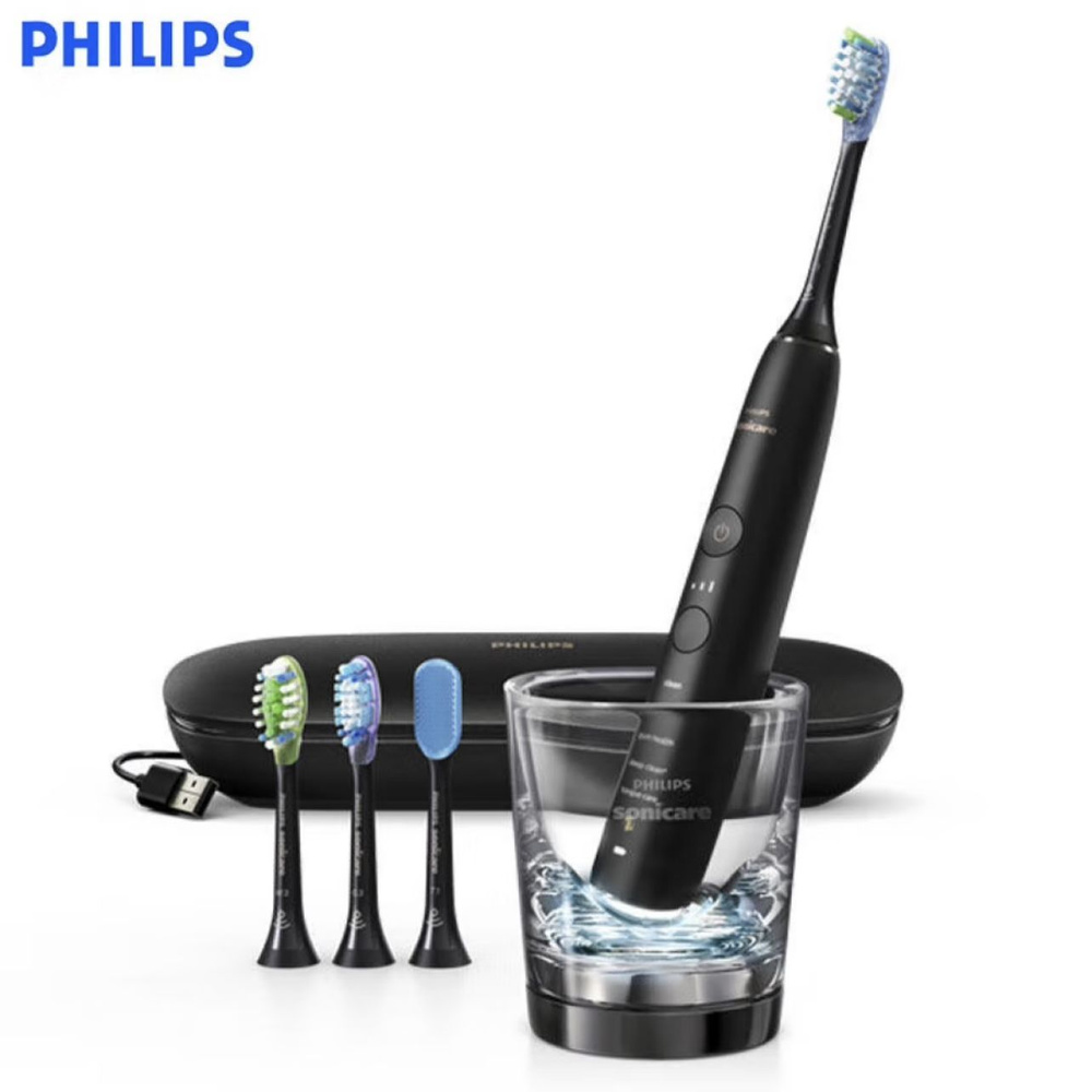 Philips Sonicare Электрическая зубная щетка HX9924/, черный, черный матовый  #1