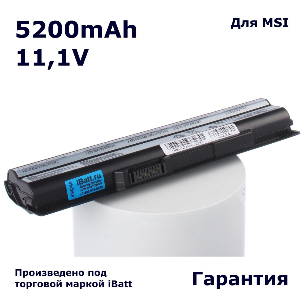 Аккумулятор iBatt 5200mAh, для GE60 2PE FX700 2OE GP60 2QF GP70 Leopard CX70 2OD Pro GE70 2OC FX400 FX720 #1