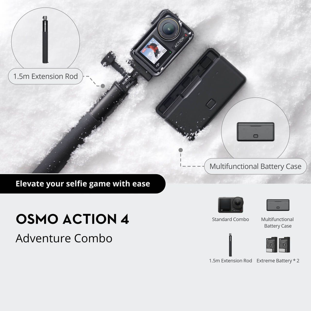 DJI Экшн-камера DJI Osmo Action 4 Standard Combo, черный #1