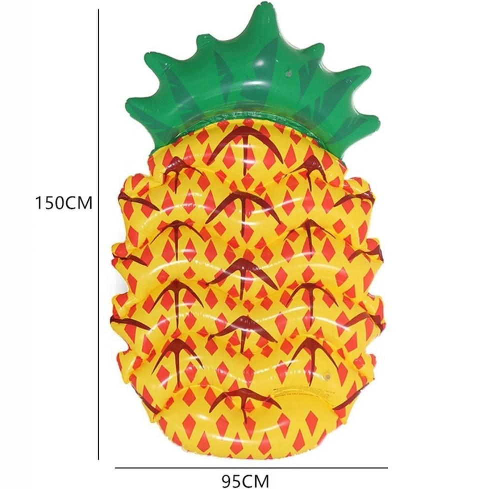 Надувной матрас для бассейна 150см95см ананас #1
