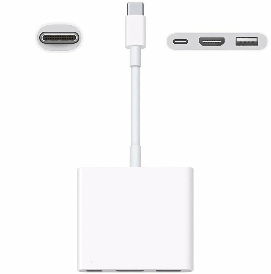 apple USB-C Digital AV MultiportアダプタHDMI - PCケーブル・コネクタ