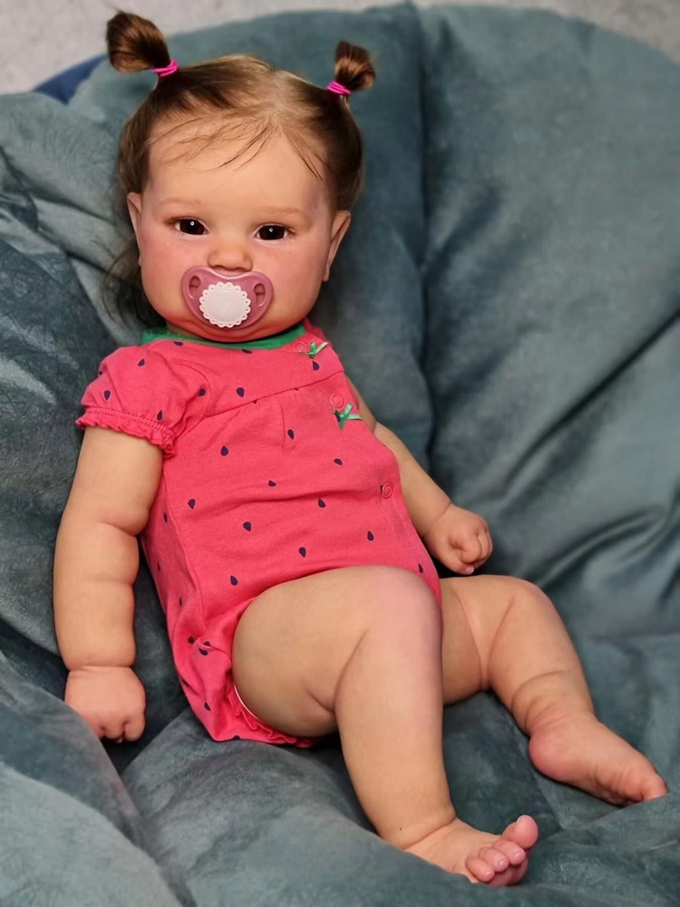 Кукла реборн 60см Cokela Корпус из мягкой ткани Maddie Reborn Doll #1